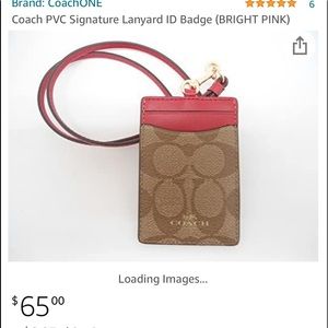 Coach lanyard badge